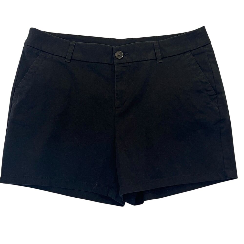 Liz Claiborne Women's Black Flat Front Shorts Size 14